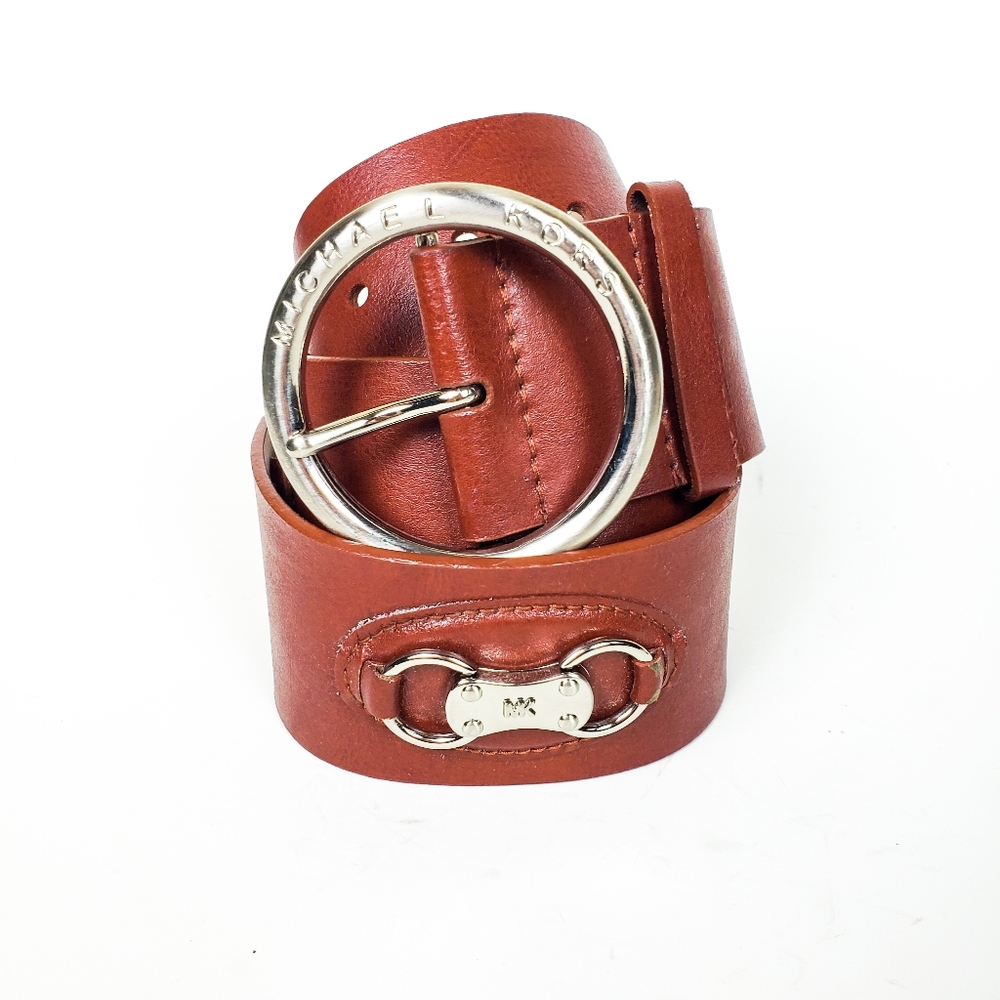MICHAEL KORS Statement Leather Belt w/ Hardware